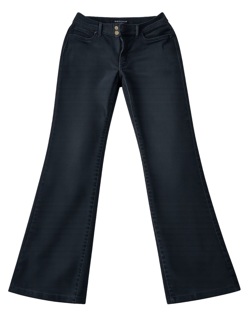 American Living Women's Wide-Leg Black Denim Jeans Size 10.     003